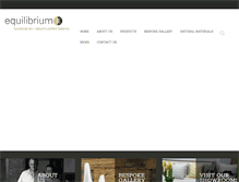 Tablet Screenshot of equilibriumgalleries.com
